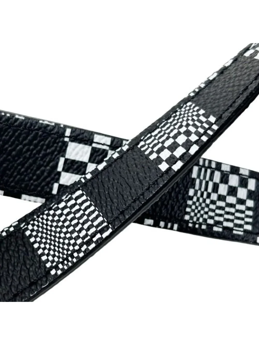 Louis Vuitton Shoulder Bag Steamer XS Black White Damier Distorted 2-Way